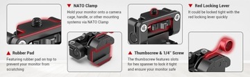 ДЕРЖАТЕЛЬ МОНИТОРА SMALLRIG 2100 NATO ЗАЖИМ