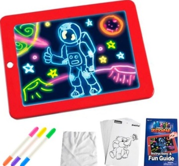 MAGICZNY TABLET GRAFICZNY TABLICA MAGIC PAD LED do RYSOWANIA PISANIA DZIECI