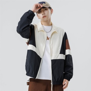 Мужская светоотражающая полосатая куртка на молнии Varsity J