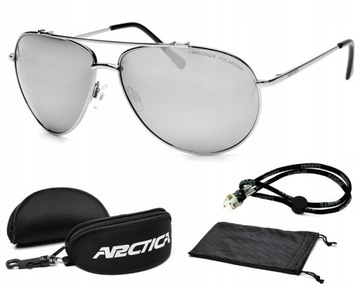 ARCTICA Okulary S-157 PRZECIWSŁONECZNE POLARYZACYJNE REVO PILOTKI
