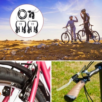 DŹWIGNIE HAMULCA ROWEROWEGO KLAMKI V-BRAKE ALUMINIOWY PRZEDNI TYŁ KOMPLET