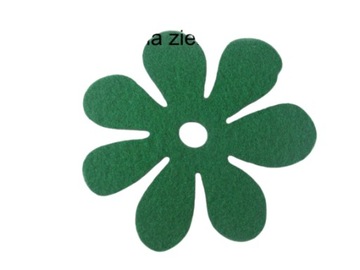 PODKŁADKA POD TALERZ KWIAT FILC 30cm ciemna zieleń