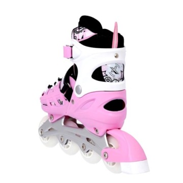 NILS КОНЬКИ 4В1 РОЗОВЫЕ M(35-38) NH10905 РОЛИКОВЫЕ КОНЬКИ РЕГУЛИРУЕМЫЕ РОЛИКЫ