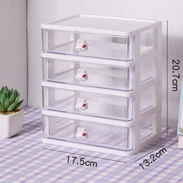 Органайзеры для ящиков для белья, 4 ящика, белые