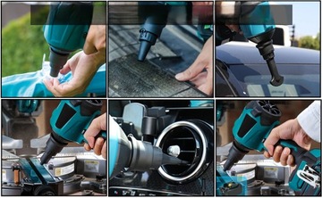 Электрический вентилятор и пылесос 21 В со светодиодной подсветкой, 2 батареи