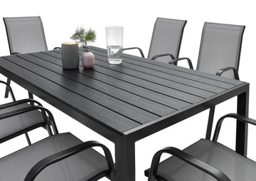 КОМПЛЕКТ САДОВОЙ МЕБЕЛИ СТОЛ 6+1 ДЛЯ ТЕРРАСЫ, БАЛКОНА