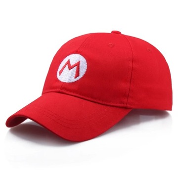 Czapka Super Mario z daszkiem haftowana cosplay dla fanów Mario