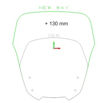 Лобовое стекло CBF 1000F 2010-2016 HONDA мотоциклетное стекло