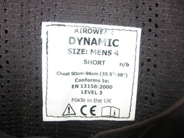 ЗАЩИТНЫЙ ЖИЛЕТ ДЛЯ ВЕРХОВОЙ ВЕРХОВКИ AIROWEAR DYNAMIC размер 4