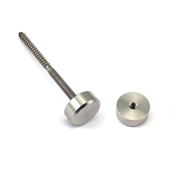 Nakrętka do szkła fi 25 mm gwint M8 INOX 304 szlifowana