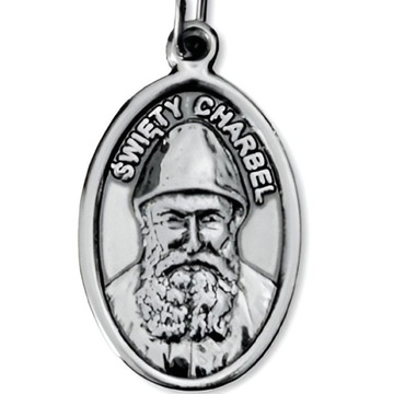 MEDALIK ŚWIĘTY CHARBEL SREBRO 925 - medalik świętego Charbela