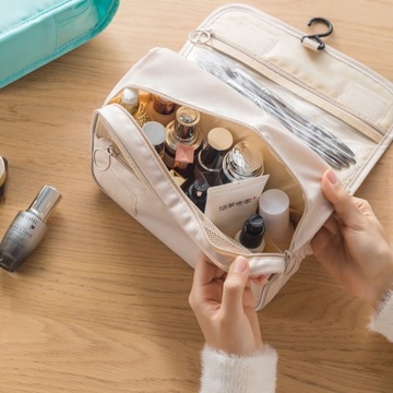 Женская мужская подвесная дорожная косметичка с подвеской, бежевый SEOL