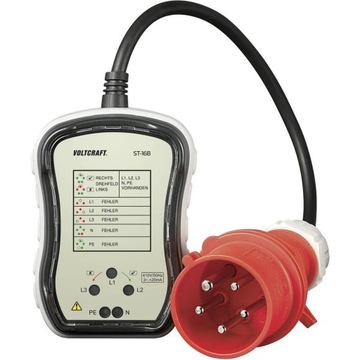 Tester gniazda 3 fazowego Voltcraft ST-32B