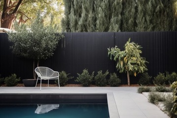 Dwustronna mata balkonowa PVC osłona na taras/balkon/ogród 300x90 cm BRĄZ