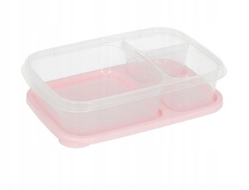 КОНТЕЙНЕР ДЛЯ ПИЩЕВЫХ ПРОДУКТОВ, РАЗДЕЛЯЕМЫЙ НА 3 ЛАНЧБОКСА ОБЪЕМОМ 1,15 Л ДЛЯ СВЧ-ПИТАНИЯ