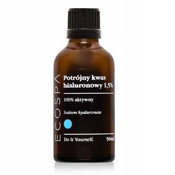 POTRÓJNY KWAS HIALURONOWY ROZTWÓR 1,5% PRZECIWSTARZENIOWY 50 ML ECOSPA