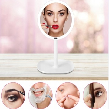 Зеркало для макияжа 10-кратное светодиодное увеличительное стекло