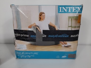 Pufa worek Intex odcienie szarości