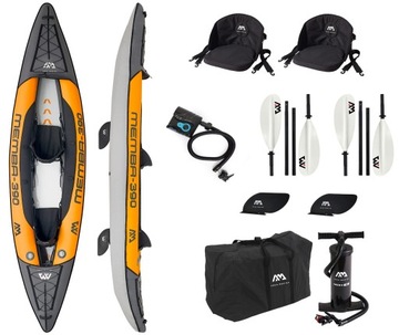 Kajak Pompowany Aqua Marina Memba 390 2-os. + wiosło KP-1 + Pompka Star 6