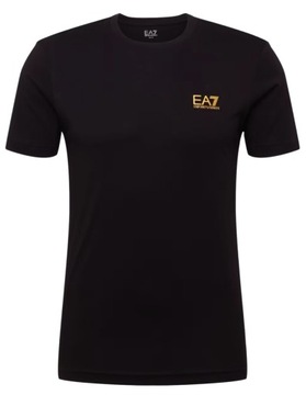 T-SHIRT EMPORIO ARMANI EA7 36 S złote logo NOWA