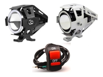 REFLEKTORY LAMPY LED CREE U7 RING MOTOCYKL 2szt