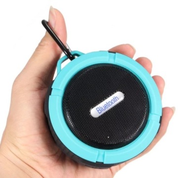 Мини-водонепроницаемый динамик Bluetooth с присоской, белый