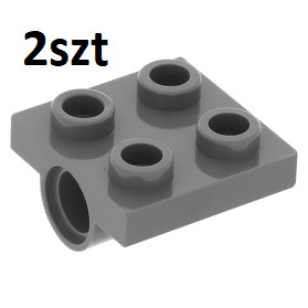 Lego 2444 4196768 płytka 2x2 c.szary DBG 2szt P178