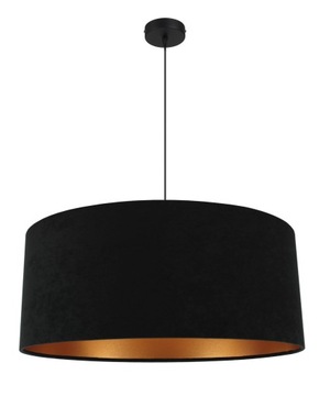 LAMPA WISZĄCA SUFITOWA ŻYRANDOL ABAŻUR WELUR 40 CM