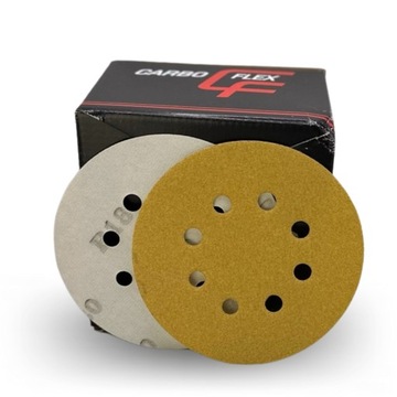5xKrążki ścierne śred:125mm OTWORY-Granulacja P180