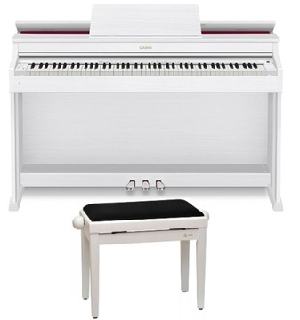 CASIO CELVIANO AP-470 БЕЛОГО ФОРТЕПИАНО + СКАМЬЯ