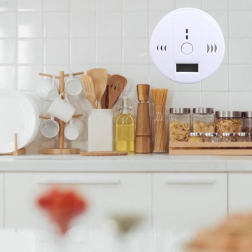 Wyświetlacz LCD alarmu CO Wysoka czułość Dźwięk Ostrzeżenie świetlne