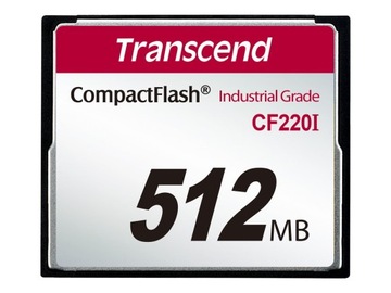 PRZEMYSŁOWA KARTA COMPACT FLASH CF TRANSCEND 512MB