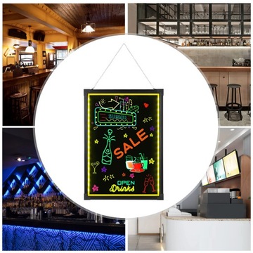 Светодиодная доска для записи сообщений 50x70см