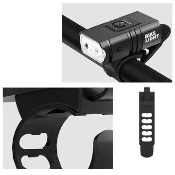 МОЩНАЯ СВЕТОДИОДНАЯ АЛЮМИНИЕВАЯ ВЕЛОСИПЕДНАЯ ЛАМПА CREE USB T6