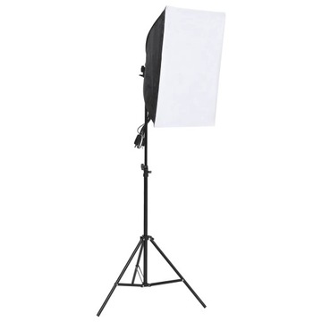 vidaXL Zestaw studyjny z lampą softbox i tłem, 3094671