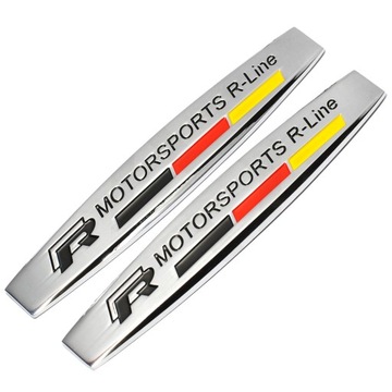 VW MOTORSPORTS EMBLEMAT ZNACZEK NA BŁOTNIK Błotniki R LINE Rline