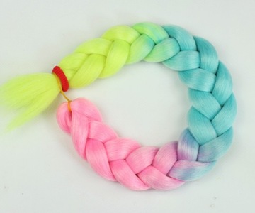 СИНТЕТИЧЕСКИЕ волосы для наращивания ЦВЕТНЫХ кос.