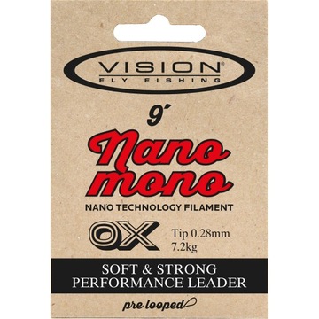 Przypon muchowy koniczny Nano Mono 2,7m 0,13mm