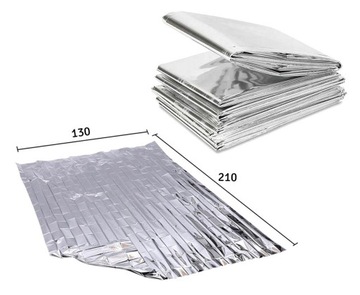 АВАРИЙНОЕ ТЕРМООДЕЯЛО ИЗ ФОЛЬГИ КОВРИК ЗАЩИТА ЖИЗНИ