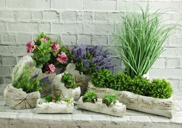 Цветочный горшок, бетонная крышка, серая головка, H19, подвесной