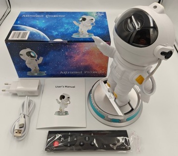 ЗВЕЗДНЫЙ ПРОЕКТОР КОСМОНАВТ СВЕТОДИОДНЫЙ НОЧНИК 3D РОБОТ ДЛЯ ДЕТЕЙ В ПОДАРОК