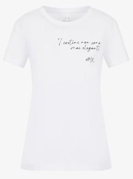 Armani Exchange t-shirt 3RYT10 YJDGZ 1000 biały XS