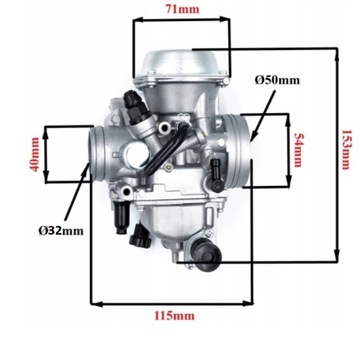 НАБОР КАРБЮРАТОРА 32 ММ + ТЮНИНГ ГАЗОВОГО КАБЕЛЯ Quad ATV Linhai Hytrack 400/410S/420