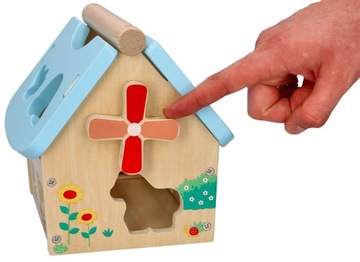 СОРТИРОВКА LELIN С ЖИВОТНЫМИ ДЕРЕВЯННАЯ КУКУРУЗА 10 ЭЛЕМЕНТОВ. ФЕРМЕРСКИЙ ДОМ