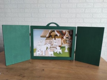 DREWNIANY TEATRZYK KAMISHIBAI A4 - Z