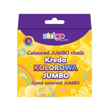 Крейда для асфальту Strigo 5 кольорів JUMBO