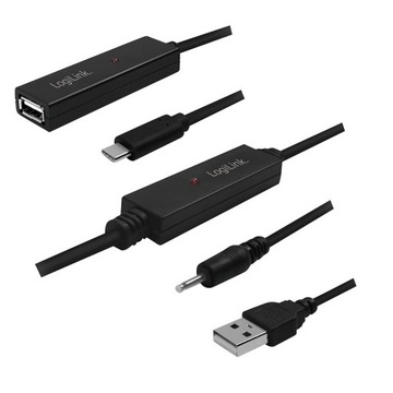 Активный кабель-ретранслятор USB-C 2.0, длина 40 м.