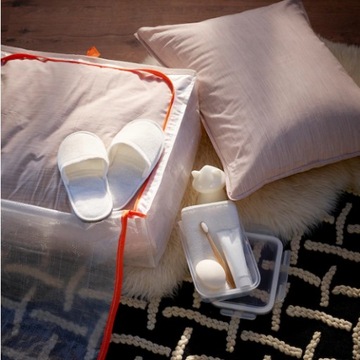 Pojemnik torba organizer składany na ubrania odzież pościel 55x49x19 cm