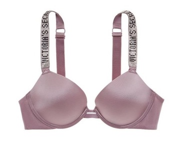 Biustonosz Victoria's Secret push-up cyrkonie z logo 70D (32D)
