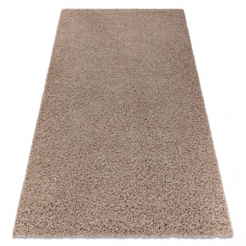 Dywan pluszowy shaggy beżowy/ latte 80x150